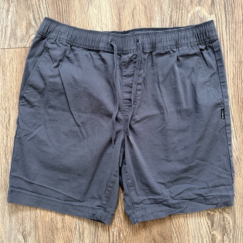 O'Neill Men's Drawstring Shorts in Charcoal Gray